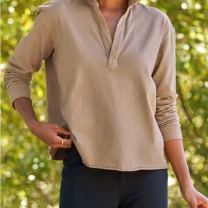 Frank & Eileen Patrick Triple Fleece Popover Toasted Sz L EUC